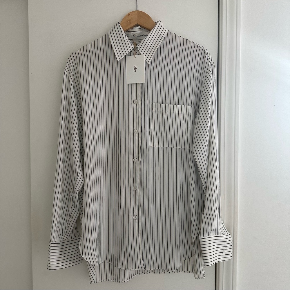 The Frankie shop lui satin shirt